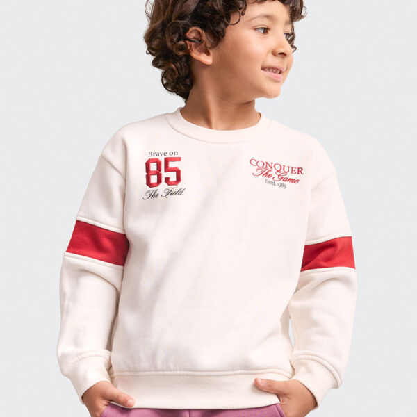 Polera Niño Kevin Crema Pastel