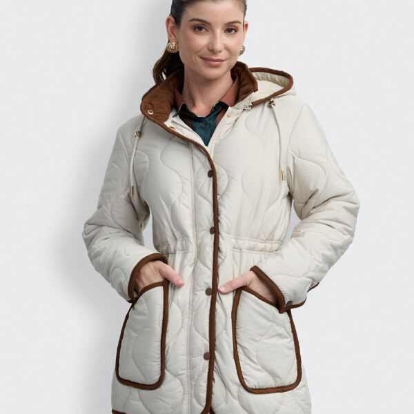 Casaca Mujer Akila Crema Pastel