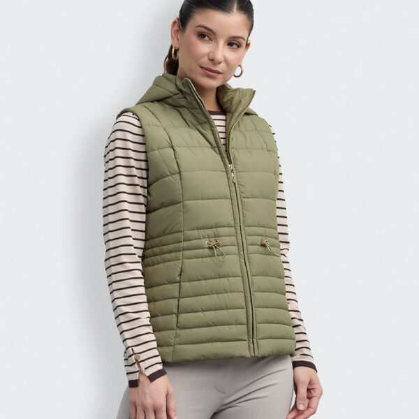 Chaleco Mujer Paola Verde Aloe