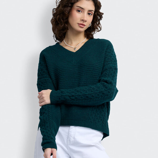 Chompa Mujer Yesli Verde Esmeralda