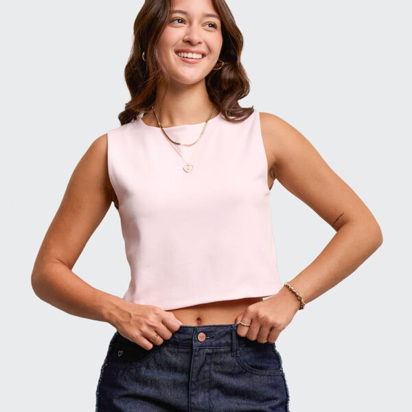 Top Mujer Xio Rosado Agua
