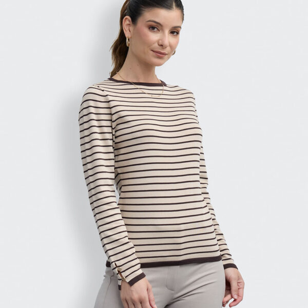 Polo Mujer Cami List Beige
