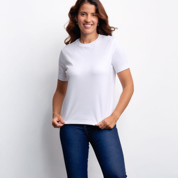 Polo Mujer Irene Blanco Optico