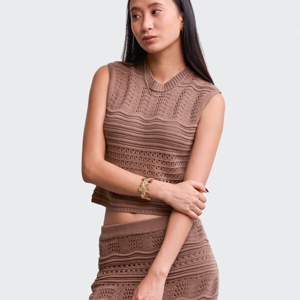 Polo Mujer Tani Marrón Claro