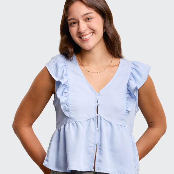 Blusa Mujer Yule Light Wash