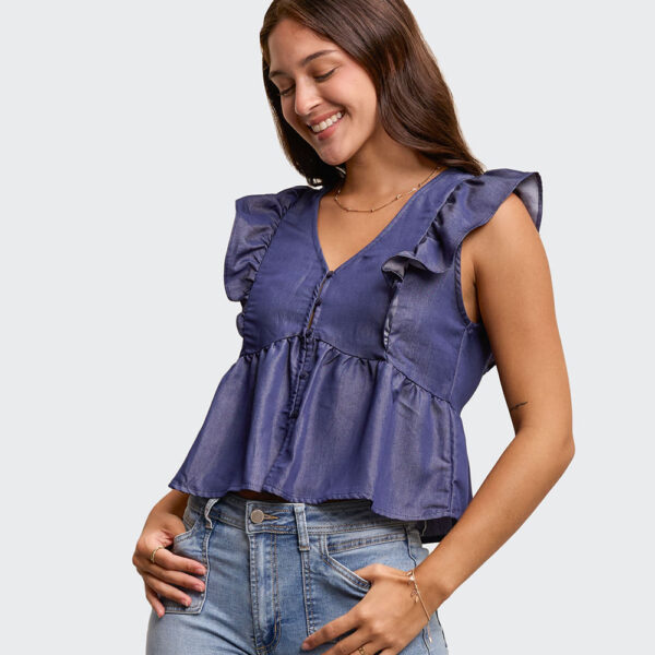 Blusa Mujer Yule Dark Wash