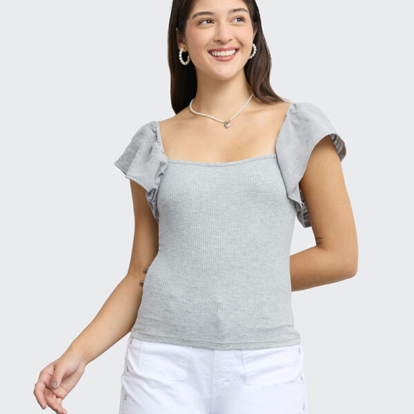 Polo Mujer Jas Gris Melange
