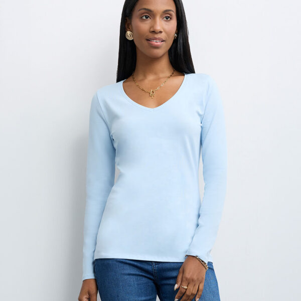 Polo Mujer Mariluna Core Celeste Pastel