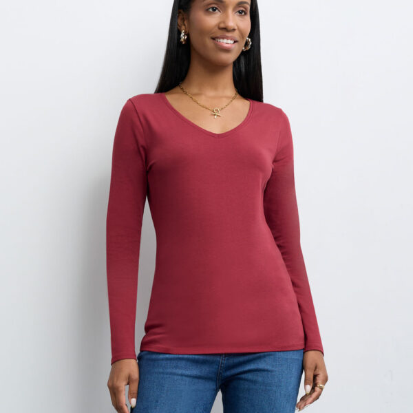 Polo Mujer Mariluna Core Rojo Garnet
