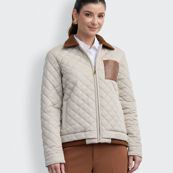 Casaca Mujer Amonet Crema Pastel