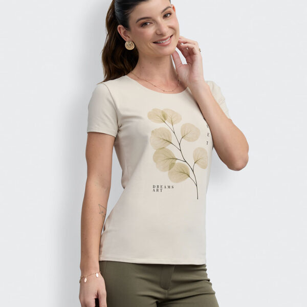 Polo Mujer Romina Beige Crema