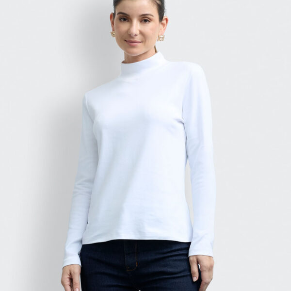 Polo Mujer Isabela Blanco Optico