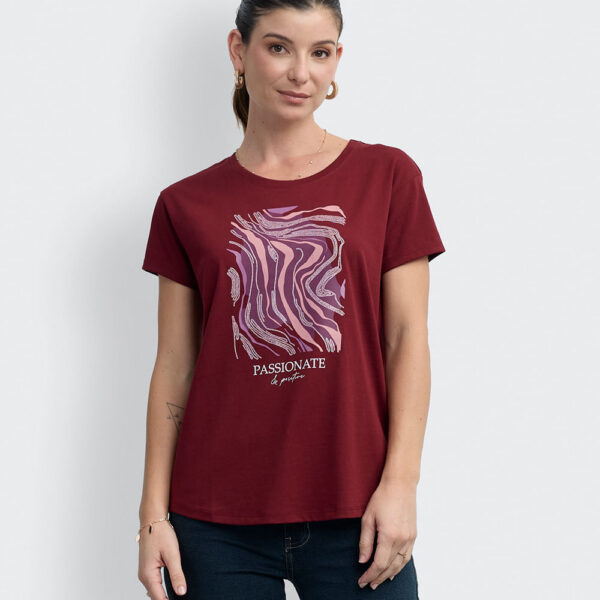 Polo Mujer Niza Guinda Taw