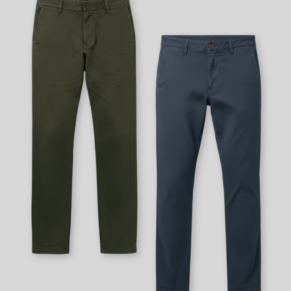Pack de 2 pantalones Hombre Nikolas Azul persa / Verde forest